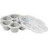 BEABA SILIKOONIST BEEBITOIDUKONTEINER MULTIPORTIONS, XL (6X150 ML), GREY