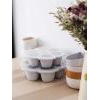 BEABA SILIKOONIST BEEBITOIDUKONTEINER MULTIPORTIONS, XL (6X150 ML), GREY