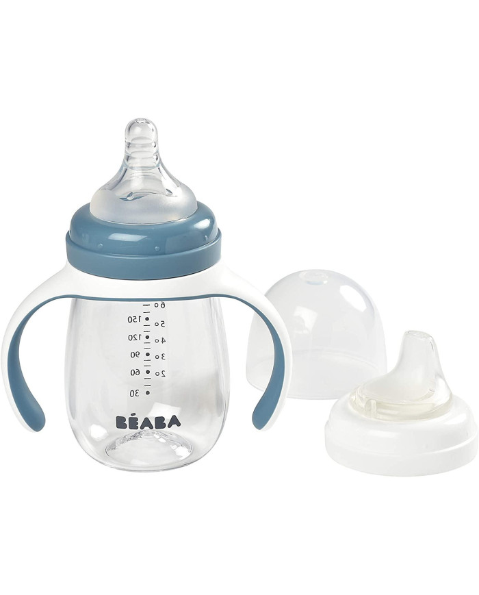 BEABA 2IN1 ÕPPETASS-JOOGIPUDEL, 210 ML, WINDY BLUE