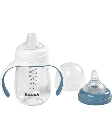 BEABA 2IN1 ÕPPETASS-JOOGIPUDEL, 210 ML, WINDY BLUE