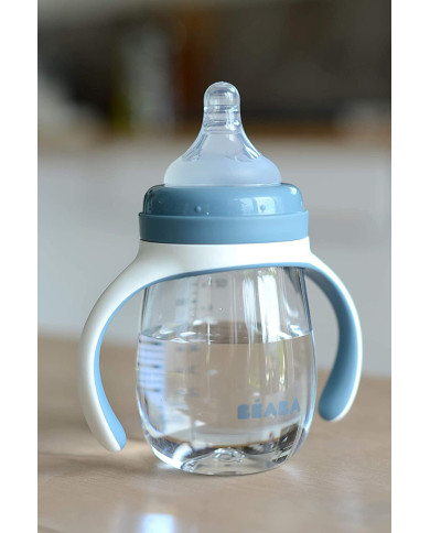 BEABA 2IN1 ÕPPETASS-JOOGIPUDEL, 210 ML, WINDY BLUE