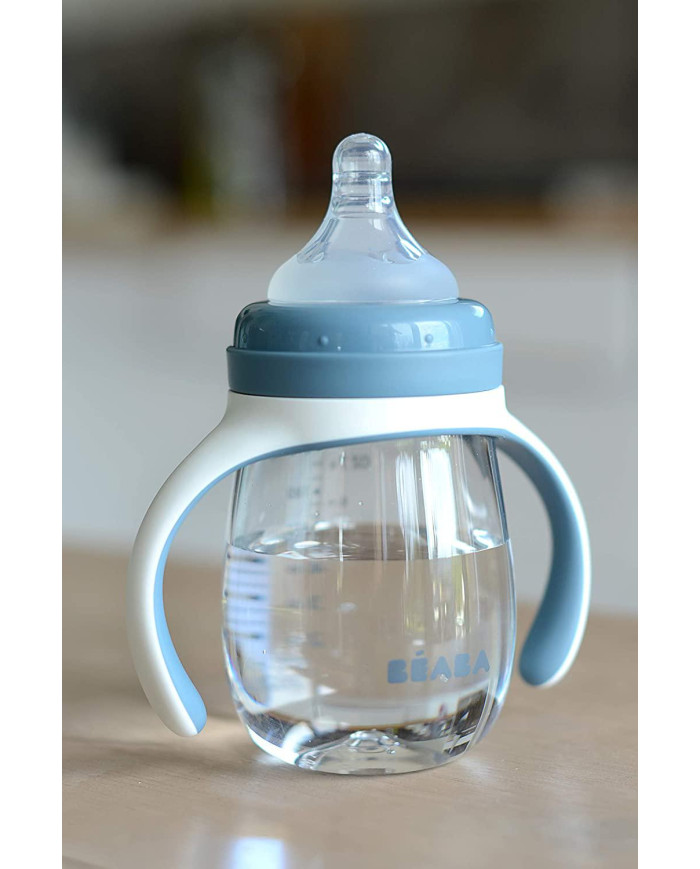 BEABA 2IN1 ÕPPETASS-JOOGIPUDEL, 210 ML, WINDY BLUE