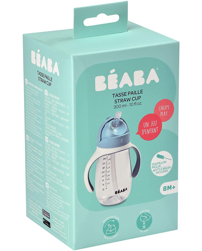BEABA JOOGIPUDEL KÕRREGA, 300 ML, WINDY BLUE