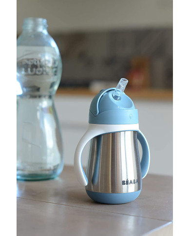 BEABA METALLIST JOOGIPUDEL KÕRREGA, 250 ML, WINDY BLUE
