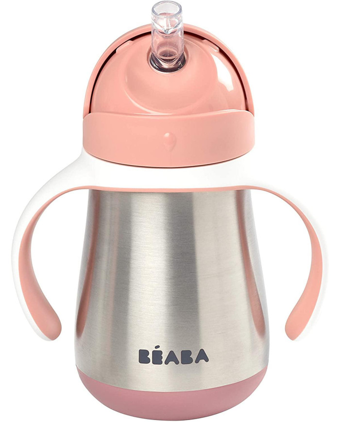 BEABA METALLIST JOOGIPUDEL KÕRREGA, 250 ML, OLD PINK