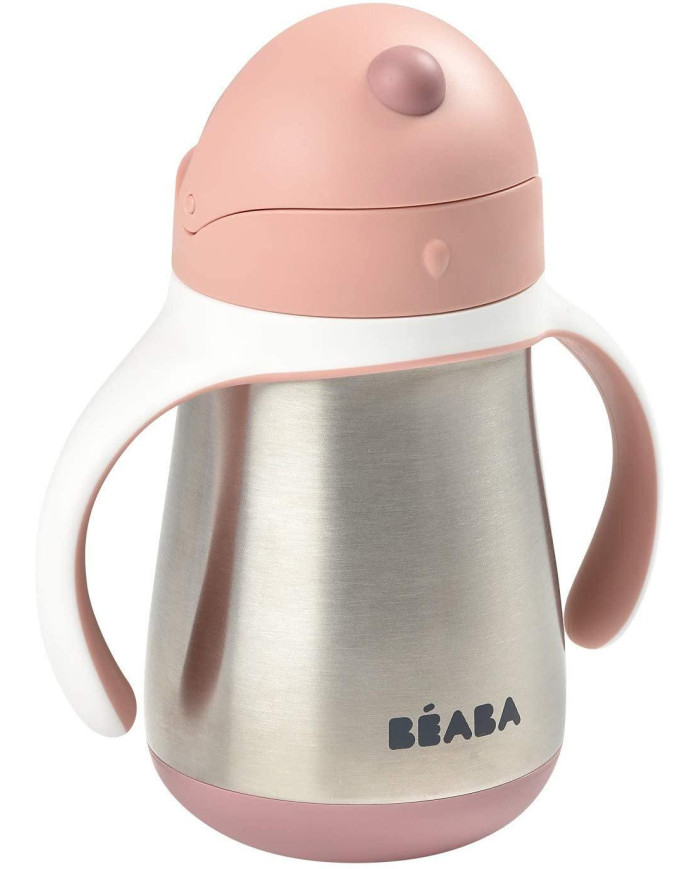 BEABA METALLIST JOOGIPUDEL KÕRREGA, 250 ML, OLD PINK