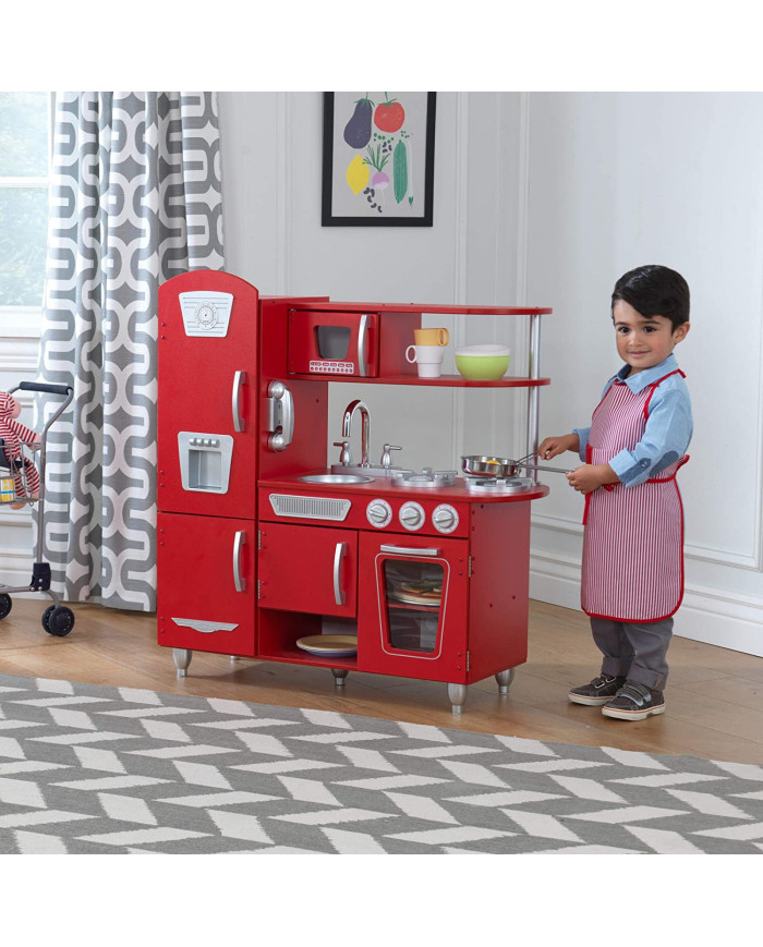 KIDKRAFT VINTAGE MEDINĖ VIRTUVĖLĖ, RED