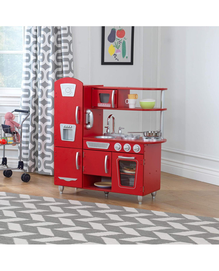 KIDKRAFT VINTAGE MEDINĖ VIRTUVĖLĖ, RED