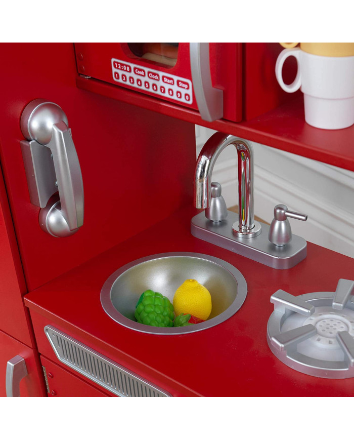 KIDKRAFT VINTAGE MEDINĖ VIRTUVĖLĖ, RED