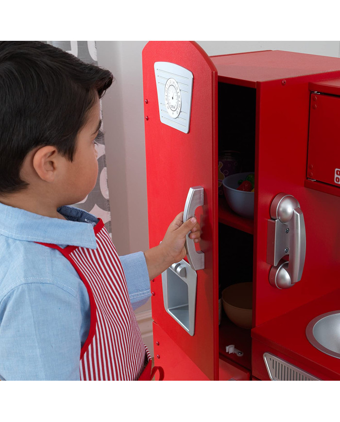 KIDKRAFT VINTAGE MEDINĖ VIRTUVĖLĖ, RED