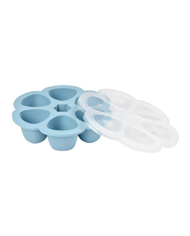 BEABA SILIKOONIST BEEBITOIDUKONTEINER MULTIPORTIONS, (6x90 ML), BLUE