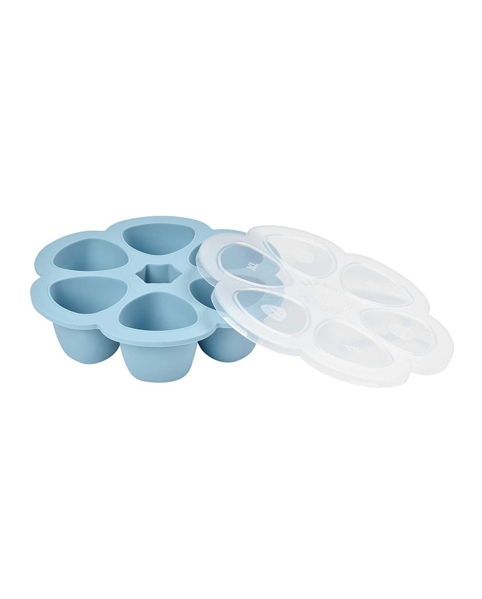 BEABA SILIKOONIST BEEBITOIDUKONTEINER MULTIPORTIONS, (6x90 ML), BLUE