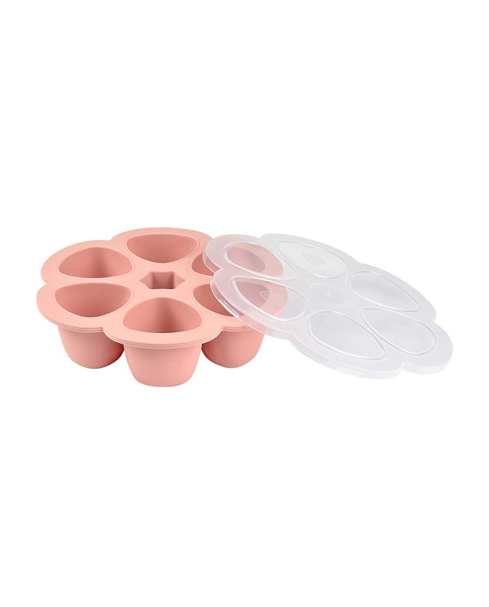 BEABA SILIKOONIST BEEBITOIDUKONTEINER MULTIPORTIONS, (6x90 ML), OLD PINK