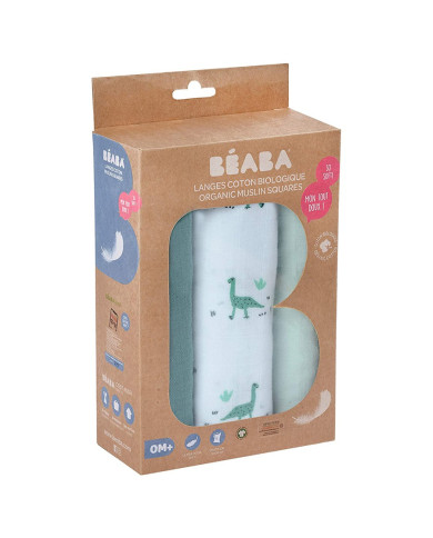 BEABA MEDVILNINIŲ 3 VNT. VYSTYKLŲ RINKINYS, JURASSIC