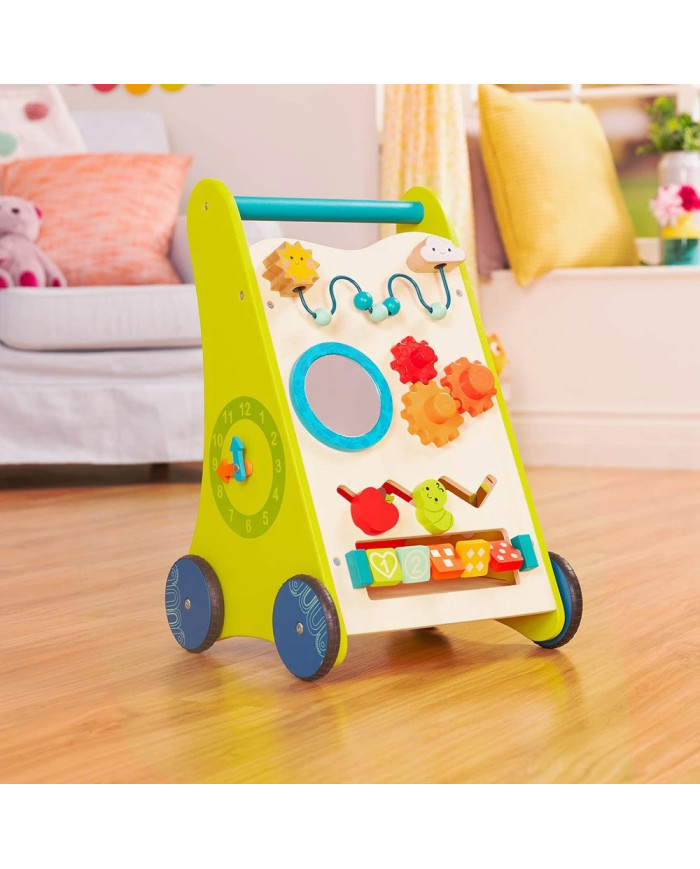 B. TOYS MEDINIS STUMDUKAS WALK AND LEARN