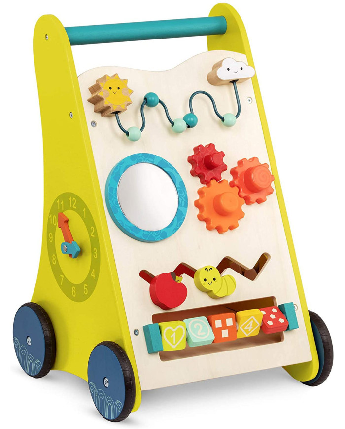 B. TOYS MEDINIS STUMDUKAS WALK AND LEARN
