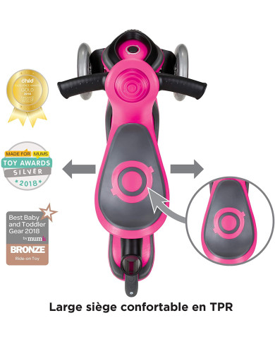 GLOBBER PASPIRTUKAS GO UP COMFORT 5IN1, ROŽINIS
