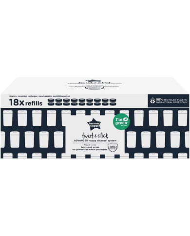 TOMMEE TIPPEE TWIST AND CLICK ADVANCED KASETID, 18 TK. KOMPLEKT