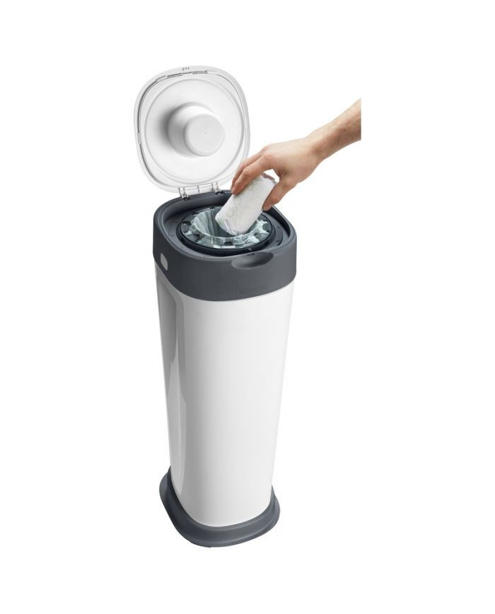 TOMMEE TIPPEE XL DYDŽIO SANGENIC TWIST AND CLICK ADVANCED SAUSKELNIŲ KONTEINERIS, BALTAS