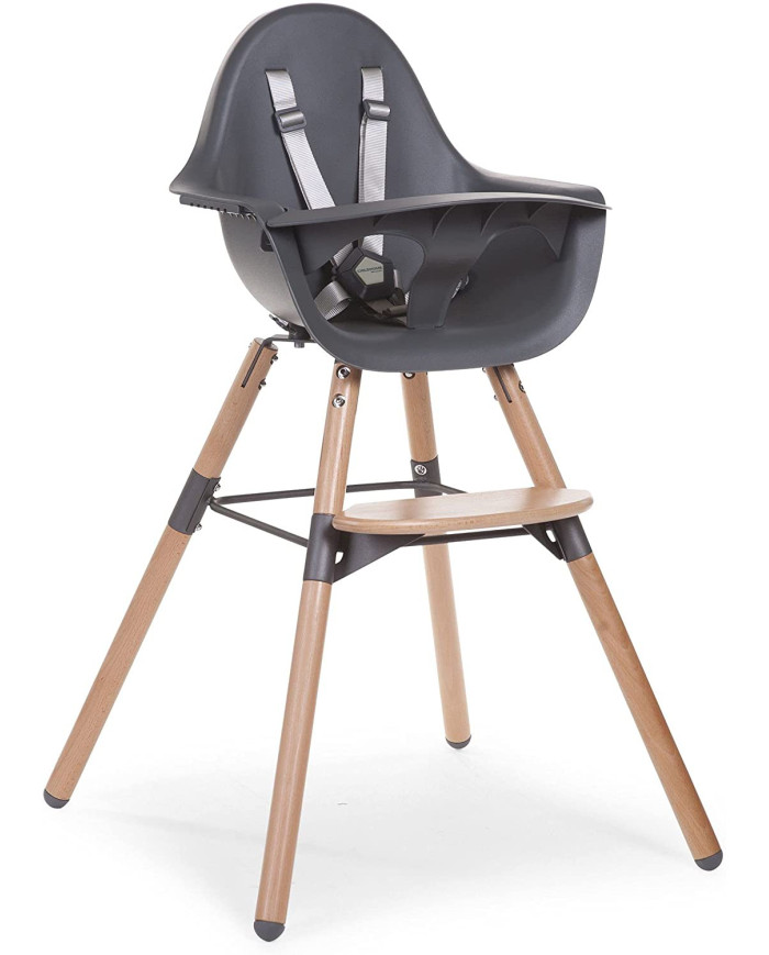 CHILDHOME EVOLU 2 MAITINIMO KĖDUTĖ, NATURAL ANTHRACITE