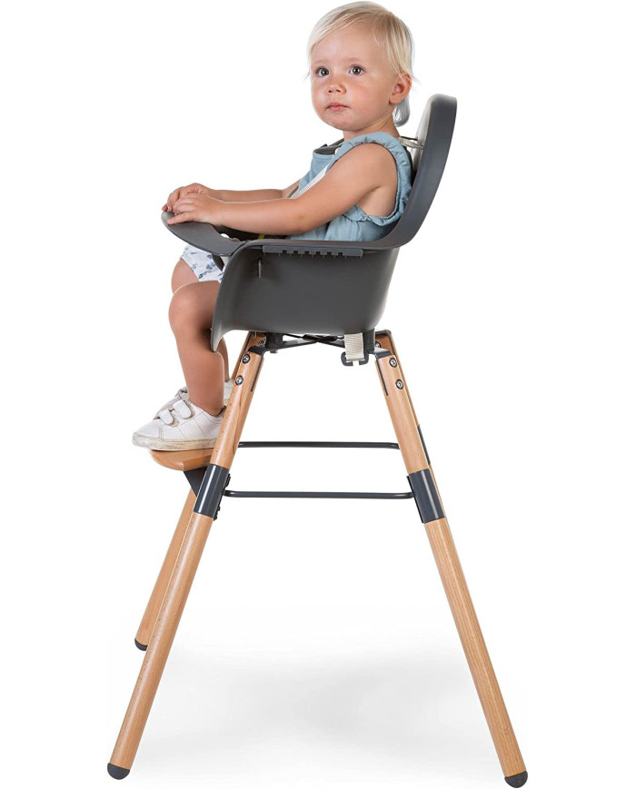CHILDHOME EVOLU 2 MAITINIMO KĖDUTĖ, NATURAL ANTHRACITE