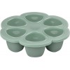 BEABA SILIKONINIS KŪDIKIO MAISTO KONTEINERIS MULTIPORTIONS XL 6X150 ML SAGE GREEN 