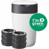 TOMMEE TIPPEE SANGENIC TWIST AND CLICK ADVANCED SAUSKELNIŲ KONTEINERIO IR 6 VNT. KASEČIŲ RINKINYS, WHITE
