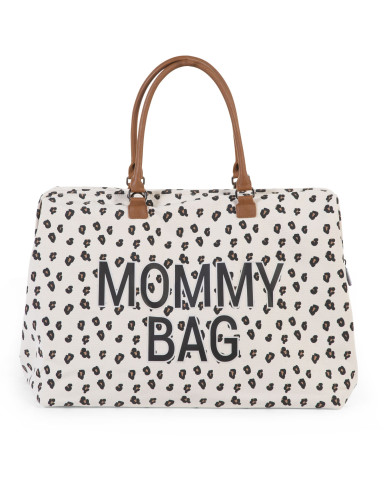 CHILDHOME DIDELIS MAMOS REIKMENŲ KREPŠYS MOMMY BAG,  LEOPARD