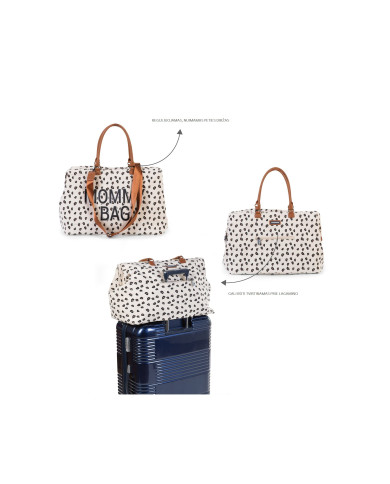 CHILDHOME DIDELIS MAMOS REIKMENŲ KREPŠYS MOMMY BAG,  LEOPARD