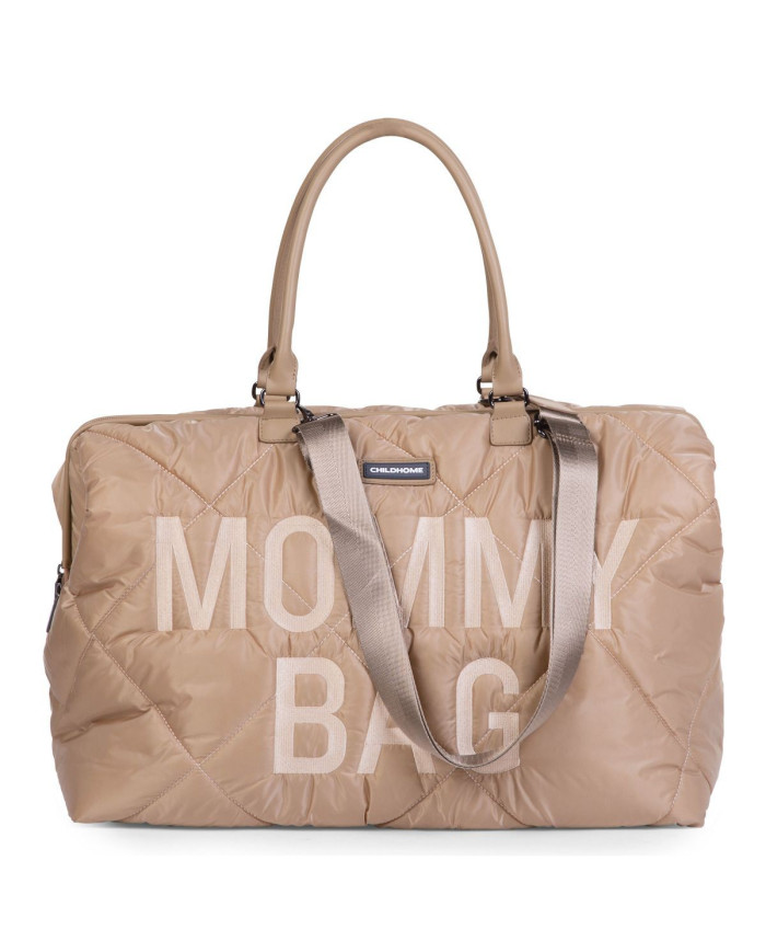 CHILDHOME DIDELIS MAMOS REIKMENŲ KREPŠYS MOMMY BAG, PUFFERED - BEIGE