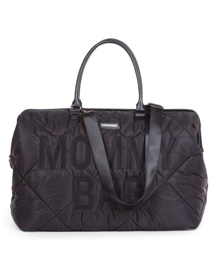 CHILDHOME DIDELIS MAMOS REIKMENŲ KREPŠYS MOMMY BAG, PUFFERED - BLACK