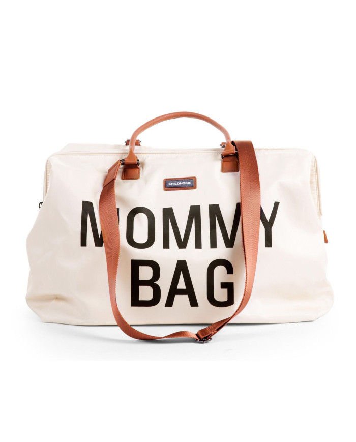 CHILDHOME DIDELIS MAMOS REIKMENŲ KREPŠYS MOMMY BAG, OFF WHITE BLACK