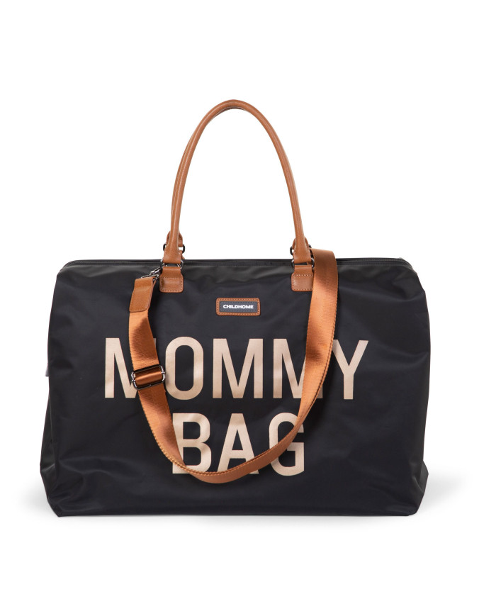 CHILDHOME DIDELIS MAMOS REIKMENŲ KREPŠYS MOMMY BAG, BLACK GOLD