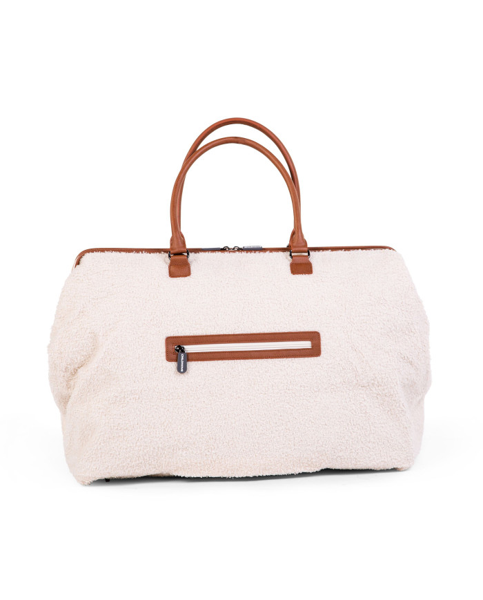 CHILDHOME DIDELIS MAMOS REIKMENŲ KREPŠYS MOMMY BAG, TEDDY OFF WHITE