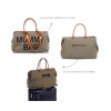 CHILDHOME DIDELIS MAMOS REIKMENŲ KREPŠYS MOMMY BAG, CANVAS - KHAKI