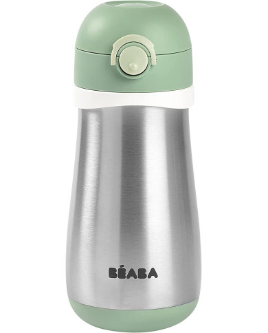 BEABA METALINĖ GERTUVĖ NUO 18 MĖN.,350 ML, SAGE GREEN