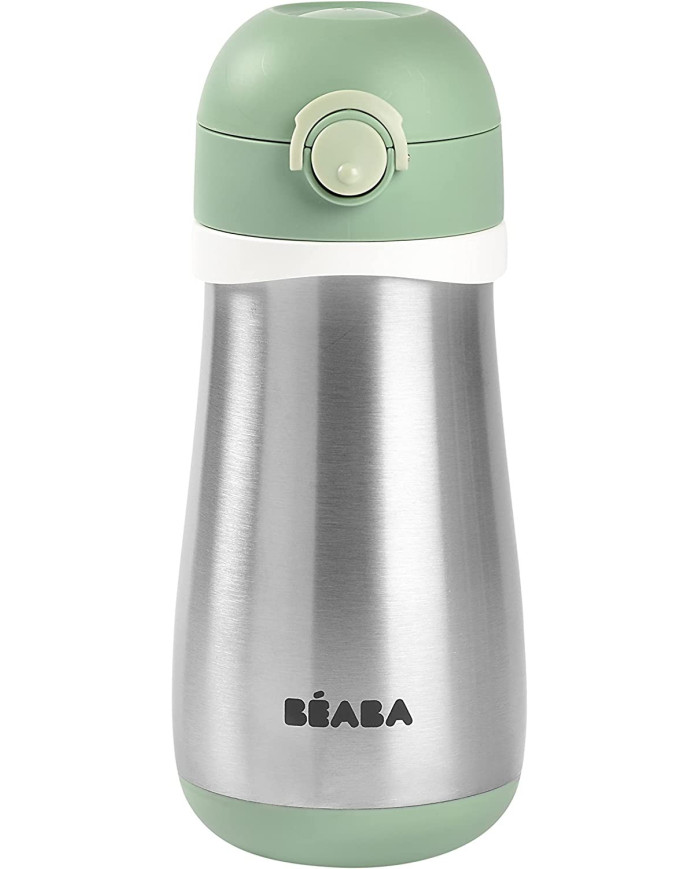BEABA METALINĖ GERTUVĖ NUO 18 MĖN.,350 ML, SAGE GREEN