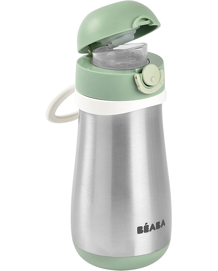 BEABA METALINĖ GERTUVĖ NUO 18 MĖN.,350 ML, SAGE GREEN