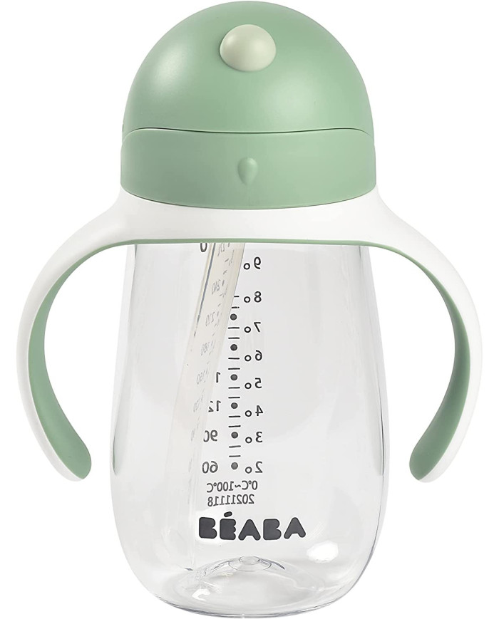 BEABA GERTUVĖ SU ŠIAUDELIU, 300 ML, SAGE GREEN