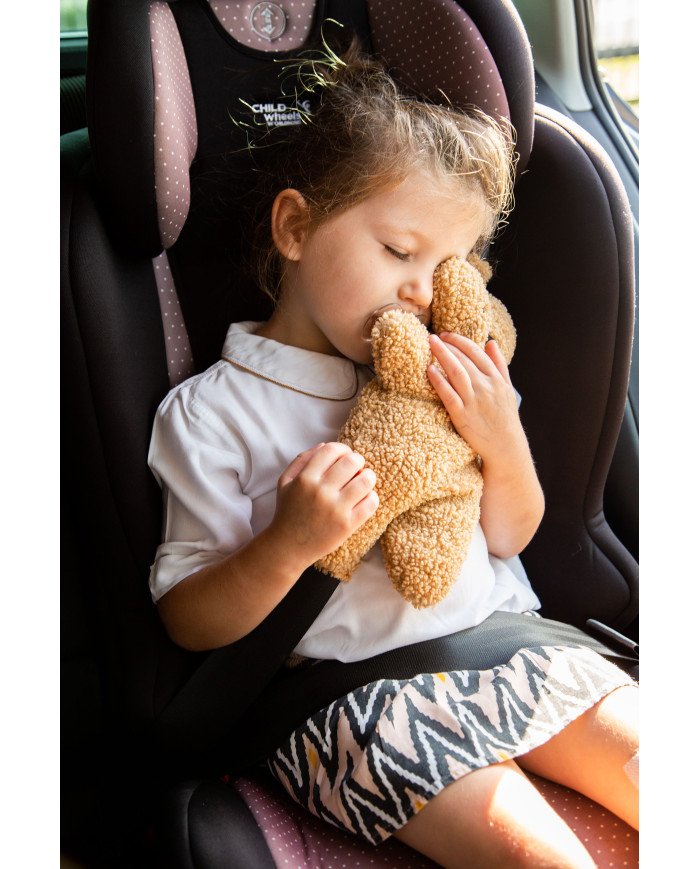CHILDHOME AUTOMOBILIO KĖDUTĖS DIRŽO PAMINKŠTINIMAS TEDDY BROWN