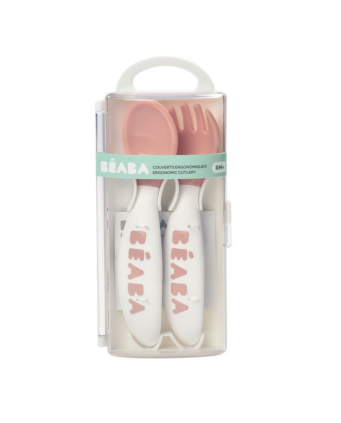 BEABA ERGONOMIŠKI STALO ĮRANKIAI, +8 MĖN., OLD PINK