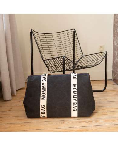 CHILDHOME DIDELIS MAMOS REIKMENŲ KREPŠYS MOMMY BAG SIGNATURE, CANVAS – BLACK