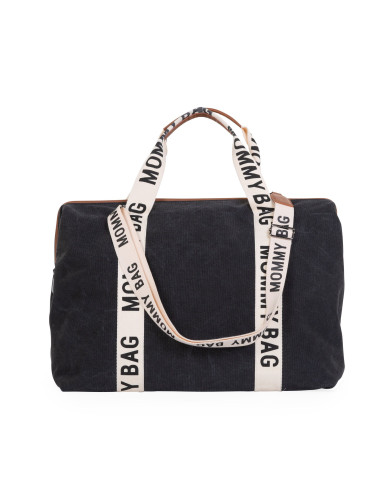 CHILDHOME DIDELIS MAMOS REIKMENŲ KREPŠYS MOMMY BAG SIGNATURE, CANVAS – BLACK