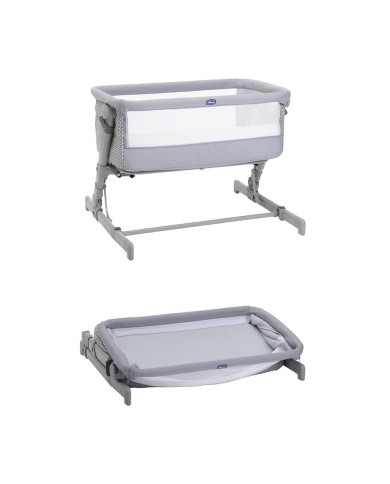 CHICCO NEXT2ME GO SULANKSTOMAS LOPŠIUKAS, LIGHT GREY