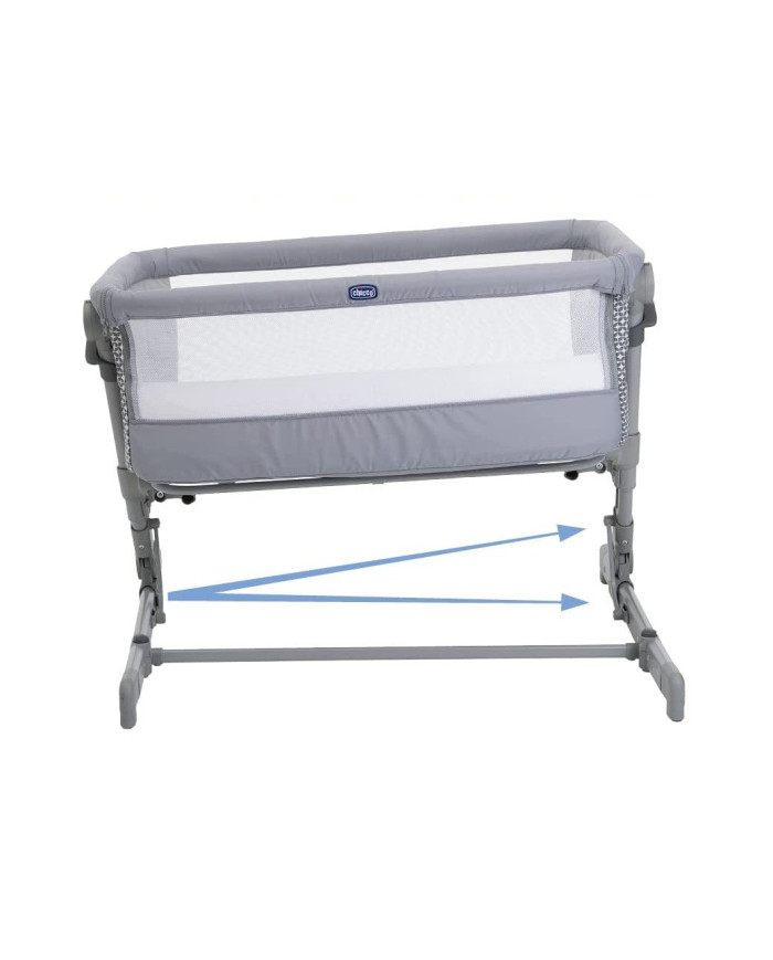 CHICCO NEXT2ME GO SULANKSTOMAS LOPŠIUKAS, LIGHT GREY