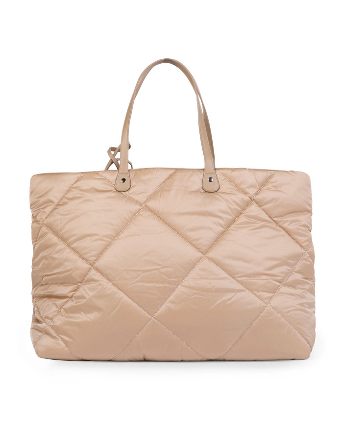 CHILDHOME FAMILY BAG NURSERY BAG - PUFFERED - BEIGE