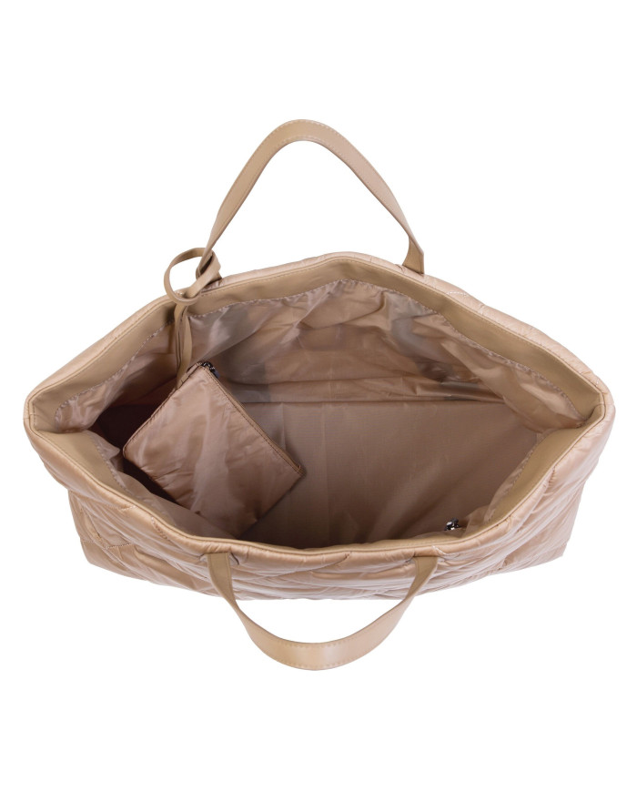 CHILDHOME FAMILY BAG NURSERY BAG - PUFFERED - BEIGE