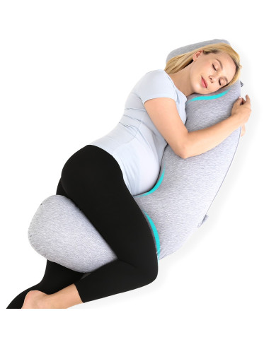 MOMCOZY NĖŠČIOSIOS IR MAITINIMO PAGALVĖ, J FORMOS