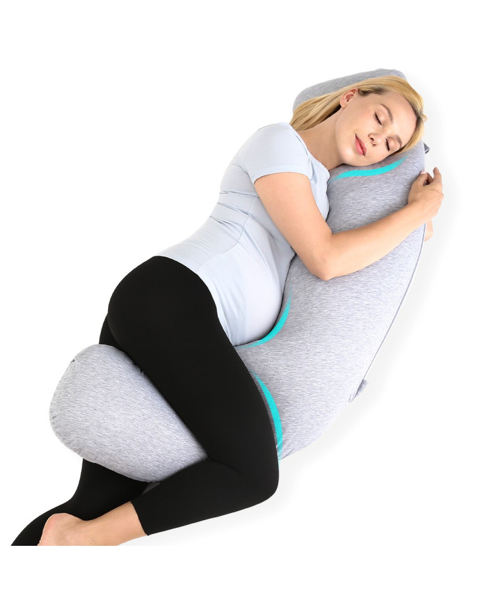 MOMCOZY NĖŠČIOSIOS IR MAITINIMO PAGALVĖ, J FORMOS