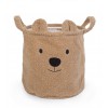 CHILDHOME DAIKTŲ IR ŽAISLŲ LAIKYMO KREPŠYS 30X30X30 CM, TEDDY BEIGE
